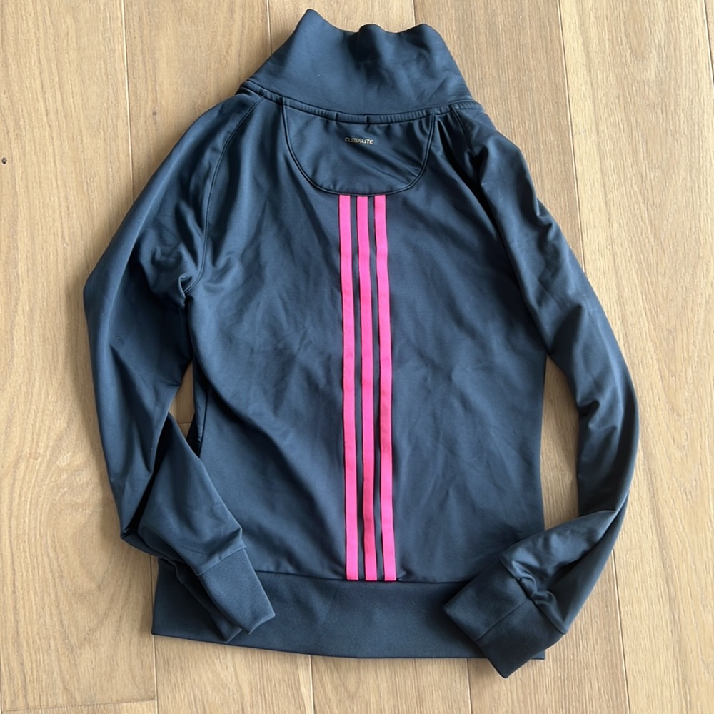 Beautiful adidas gray-blue zipped hoodie size xs